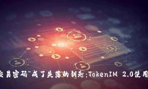 当“交易密码”成了失落的钥匙：TokenIM 2.0使用指南
